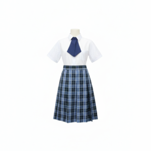 Falda Escolar Plisada a Cuadros Azul – Uniforme Escolar Clásico y Resistente